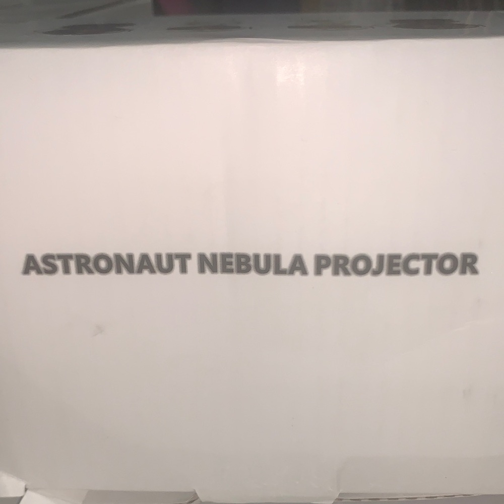 Astronaut Nebula Projector - White Text Logo